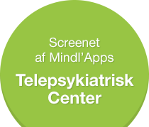 Screenet af Mindl'Apps, Telepsykiatrisk Center